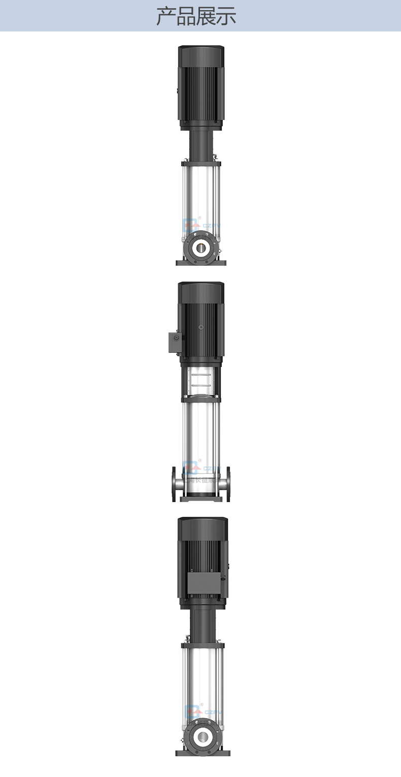 GDL立式多級管道離心泵循環(huán)水泵產(chǎn)品展示圖